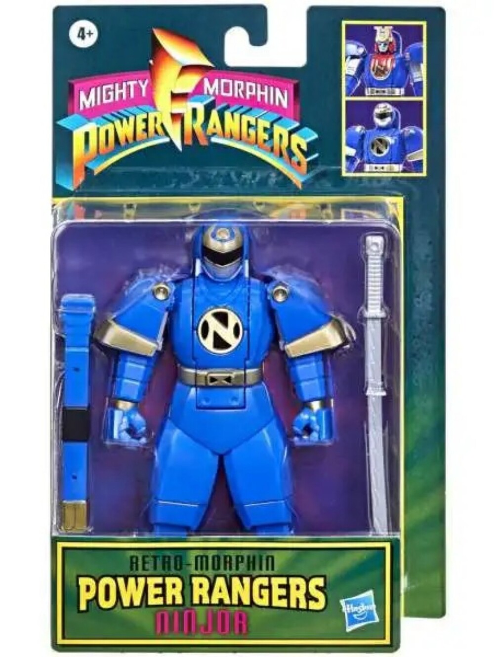 NIB Mighty Morphin Power Rangers Retro-Morphin Action Figure Hasbro Fliphead 90s